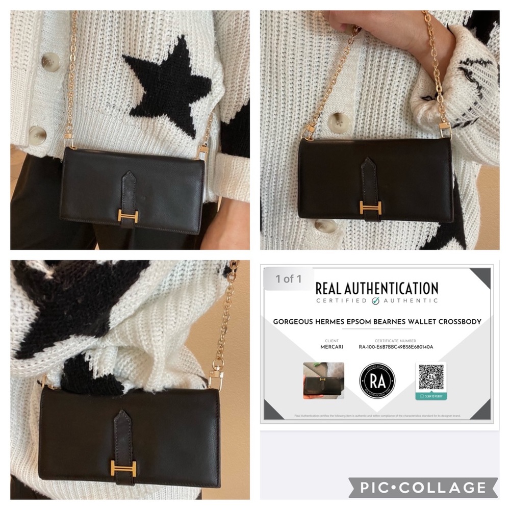 ❌SOLD❌ 💯 AUTHENTIC HERMÈS EPSOM BEARNE WALLET